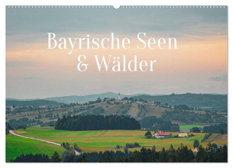Bayrische Seen und Wälder (Wandkalender 2027 DIN A2 quer), CALVENDO Monatskalender