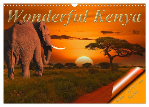 Wonderful Kenya (Wall Calendar 2026 DIN A3 landscape), CALVENDO 12 Month Wall Calendar