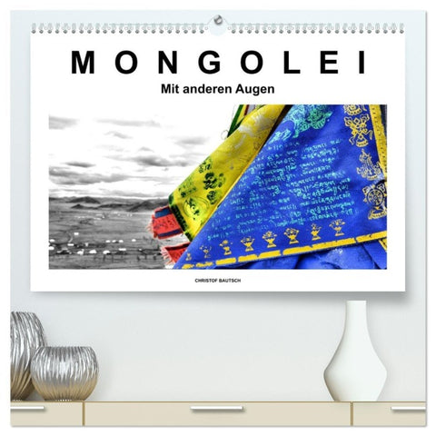 Mongolei - Mit anderen Augen (hochwertiger Premium Wandkalender 2026 DIN A2 quer), Kunstdruck in Hochglanz