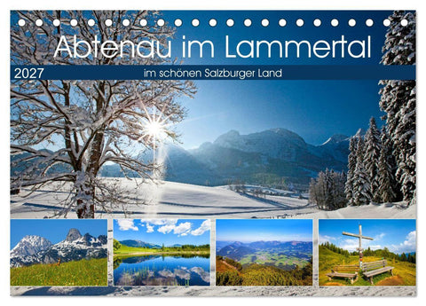 Abtenau im Lammertal (Tischkalender 2027 DIN A5 quer), CALVENDO Monatskalender