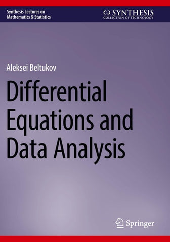 Differential Equations and Data Analysis