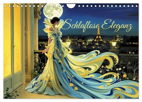 Schlaflose Eleganz (Wandkalender 2027 DIN A4 quer), CALVENDO Monatskalender