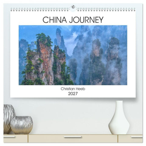 China Journey (hochwertiger Premium Wandkalender 2027 DIN A2 quer), Kunstdruck in Hochglanz