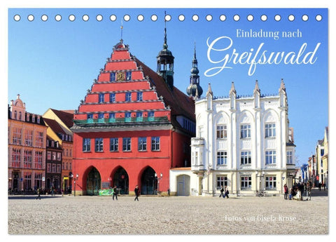 Einladung nach Greifswald (Tischkalender 2027 DIN A5 quer), CALVENDO Monatskalender