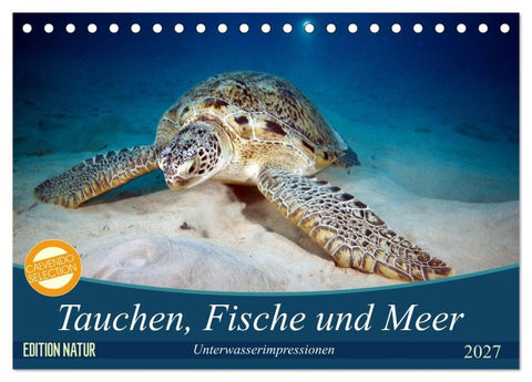 Tauchen, Fische und Meer (Tischkalender 2027 DIN A5 quer), CALVENDO Monatskalender