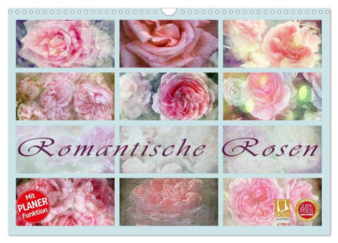 Romantische Rosen (Wandkalender 2027 DIN A3 quer), CALVENDO Monatskalender