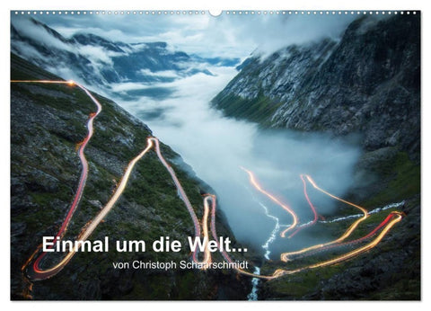 Einmal um die Welt... (Wandkalender 2027 DIN A2 quer), CALVENDO Monatskalender