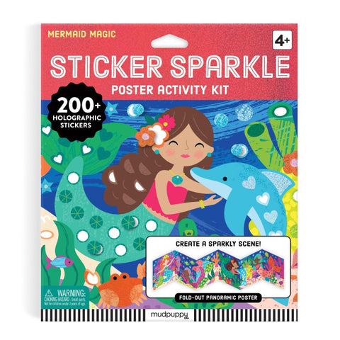 Mermaid Magic Sticker Sparkle Poster Activity Kit