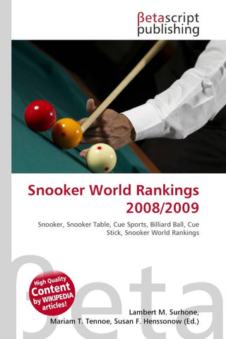 Snooker World Rankings 2008/2009