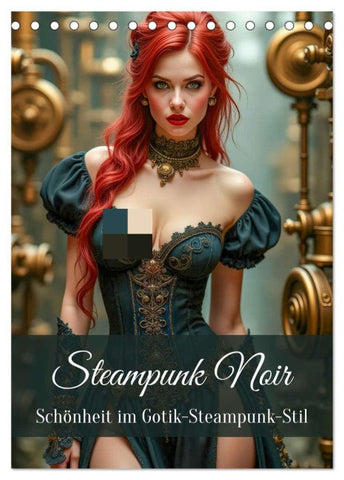 Steampunk Noir (Tischkalender 2026 DIN A5 hoch), CALVENDO Monatskalender