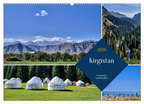 Kirgistan - Traumhafte Landschaften (Wandkalender 2026 DIN A2 quer), CALVENDO Monatskalender