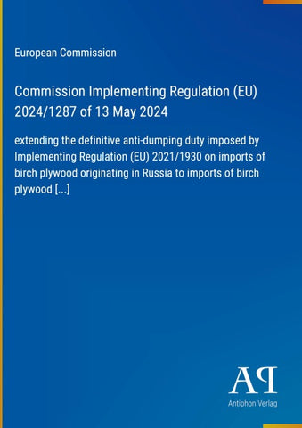 Commission Implementing Regulation (EU) 2024/1287 of 13 May 2024