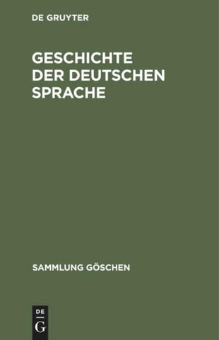Geschichte der deutschen Sprache
