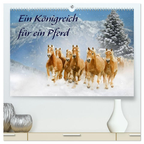 Ein Königreich für ein Pferd (hochwertiger Premium Wandkalender 2026 DIN A2 quer), Kunstdruck in Hochglanz