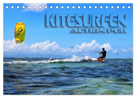 Kitesurfen - Action pur (Tischkalender 2027 DIN A5 quer), CALVENDO Monatskalender