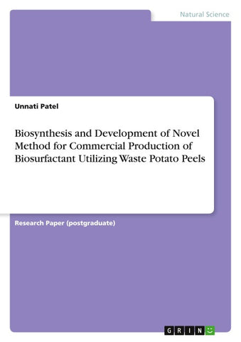 Biosynthesis and Development of Novel Method for Commercial Production of Biosurfactant Utilizing Waste Potato Peels