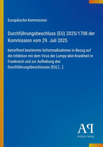 Durchführungsbeschluss (EU) 2025/1708 der Kommission vom 29. Juli 2025
