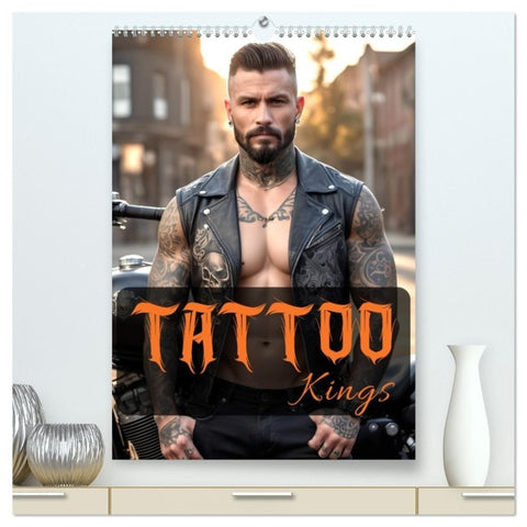 Tattoo Kings (hochwertiger Premium Wandkalender 2027 DIN A2 hoch), Kunstdruck in Hochglanz