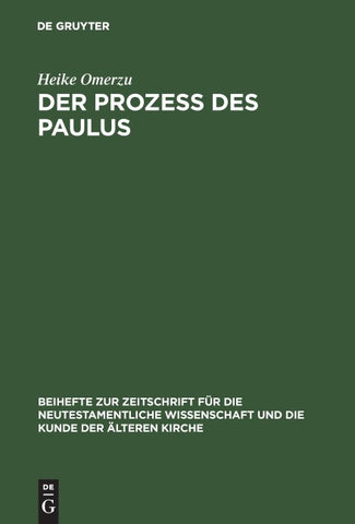 Der Prozeß des Paulus