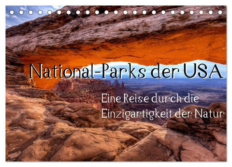 National-Parks der USA (Tischkalender 2027 DIN A5 quer), CALVENDO Monatskalender