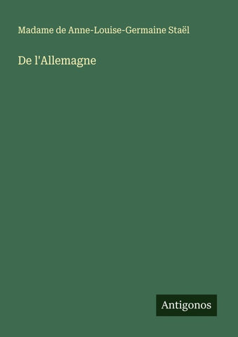 De l'Allemagne