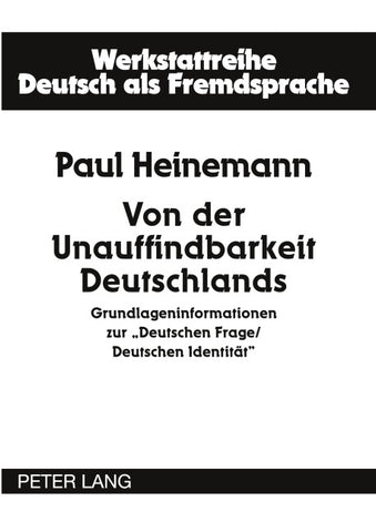 Von der Unauffindbarkeit Deutschlands