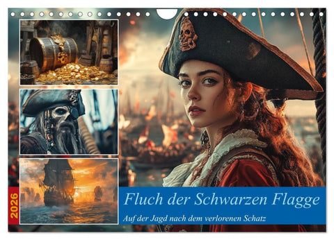 Fluch der Schwarzen Flagge (Wandkalender 2026 DIN A4 quer), CALVENDO Monatskalender