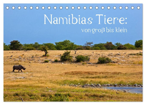 Namibias Tiere: von groß bis klein (Tischkalender 2026 DIN A5 quer), CALVENDO Monatskalender