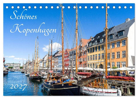 Schönes Kopenhagen (Tischkalender 2027 DIN A5 quer), CALVENDO Monatskalender