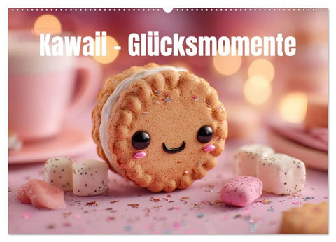 Kawaii-Glücksmomente (Wandkalender 2027 DIN A2 quer), CALVENDO Monatskalender