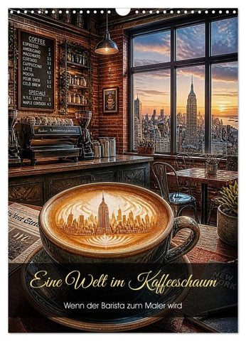 Eine Welt im Kaffeeschaum (Wandkalender 2027 DIN A3 hoch), CALVENDO Monatskalender