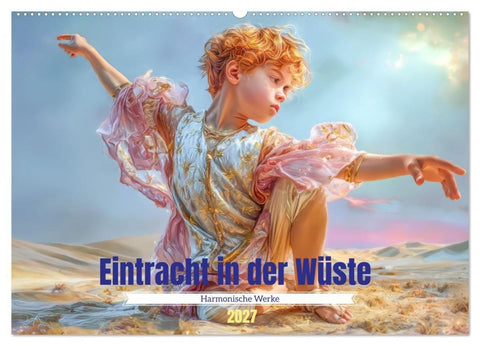Eintracht in der Wüste - Harmonische Werke (Wandkalender 2027 DIN A2 quer), CALVENDO Monatskalender