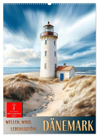 Dänemark - Wellen, Wind, Lebensgefühl (Wandkalender 2027 DIN A2 hoch), CALVENDO Monatskalender