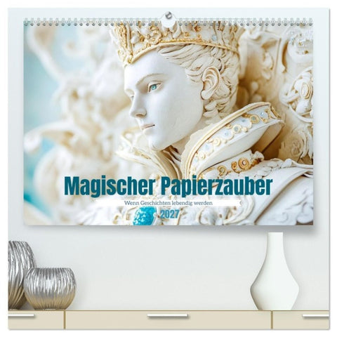 Magischer Papierzauber (hochwertiger Premium Wandkalender 2027 DIN A2 quer), Kunstdruck in Hochglanz