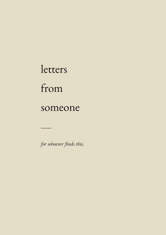 letters from someone