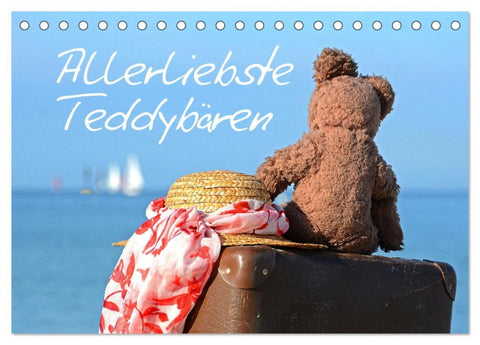 Allerliebste Teddybären (Tischkalender 2026 DIN A5 quer), CALVENDO Monatskalender