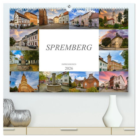 Spremberg Impressionen (hochwertiger Premium Wandkalender 2026 DIN A2 quer), Kunstdruck in Hochglanz