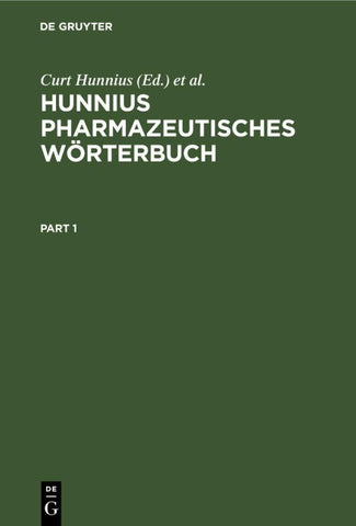 Hunnius Pharmazeutisches Wörterbuch