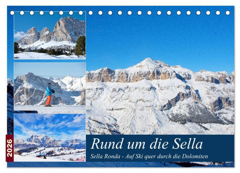 Sella Ronda (Tischkalender 2026 DIN A5 quer), CALVENDO Monatskalender