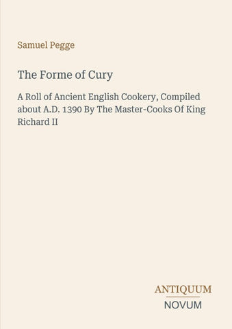 The Forme of Cury