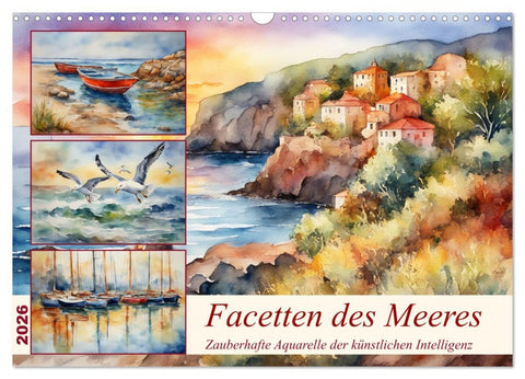 Facetten des Meeres (Wandkalender 2026 DIN A3 quer), CALVENDO Monatskalender