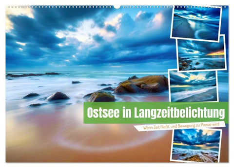 Ostsee in Langzeitbelichtung (Wandkalender 2027 DIN A2 quer), CALVENDO Monatskalender