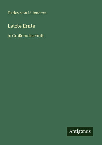 Letzte Ernte