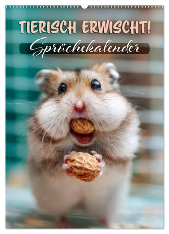 Tierisch erwischt (Wandkalender 2027 DIN A2 hoch), CALVENDO Monatskalender