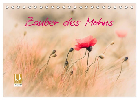 Zauber des Mohns (Tischkalender 2026 DIN A5 quer), CALVENDO Monatskalender