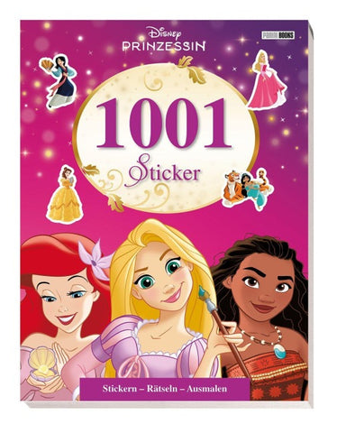 Disney Prinzessin: 1001 Sticker: Stickern – Rätseln – Ausmalen