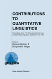 Contributions to Quantitative Linguistics
