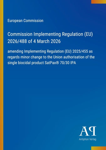 Commission Implementing Regulation (EU) 2026/488 of 4 March 2026