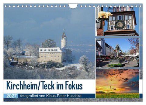 Kirchheim/Teck im Fokus (Wandkalender 2027 DIN A4 quer), CALVENDO Monatskalender