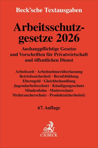 Arbeitsschutzgesetze 2026